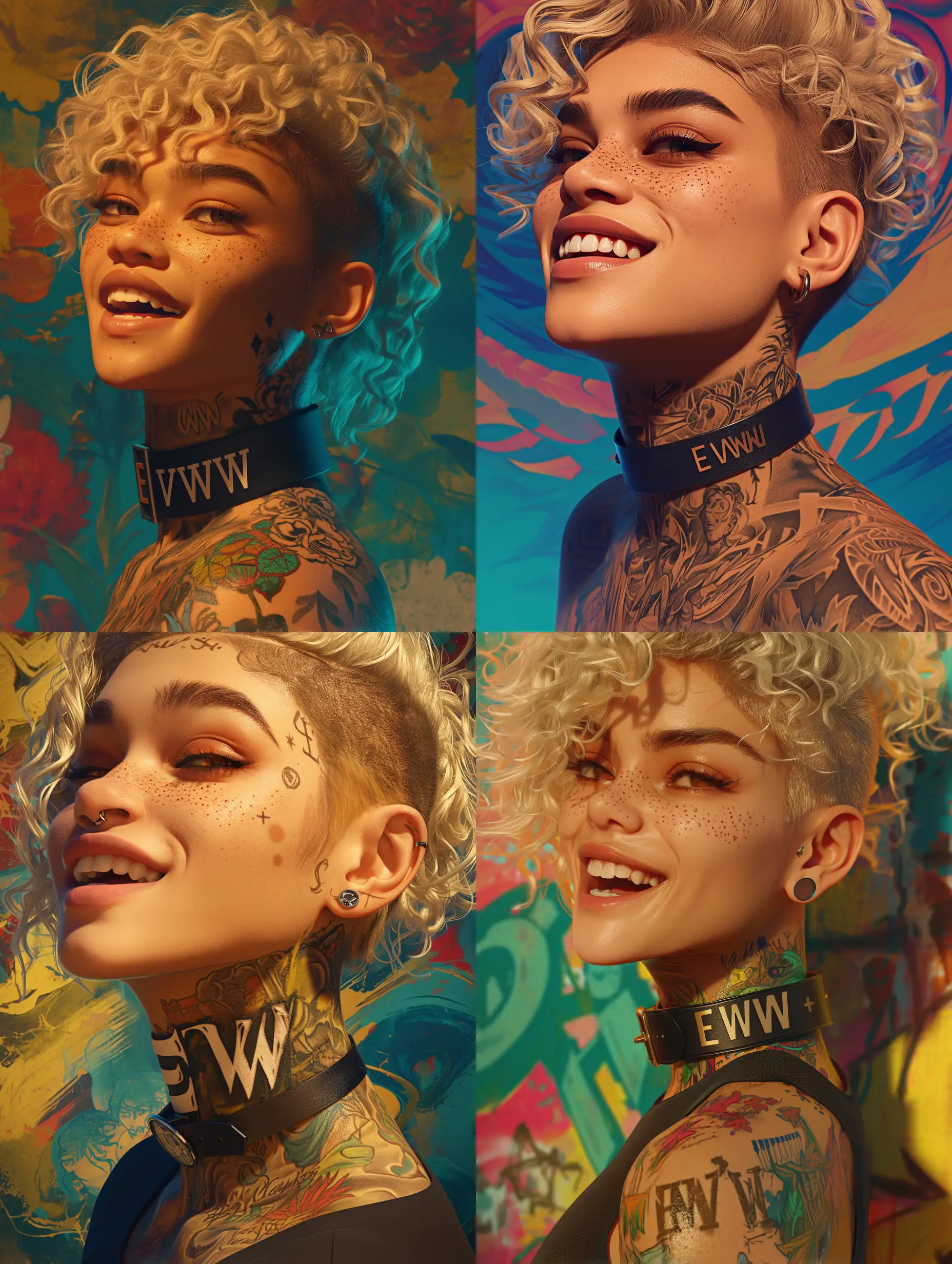 Stunning-Zendaya-with-Neck-Tattoo-and-Freckles-in-Hyperrealistic-3D-Render