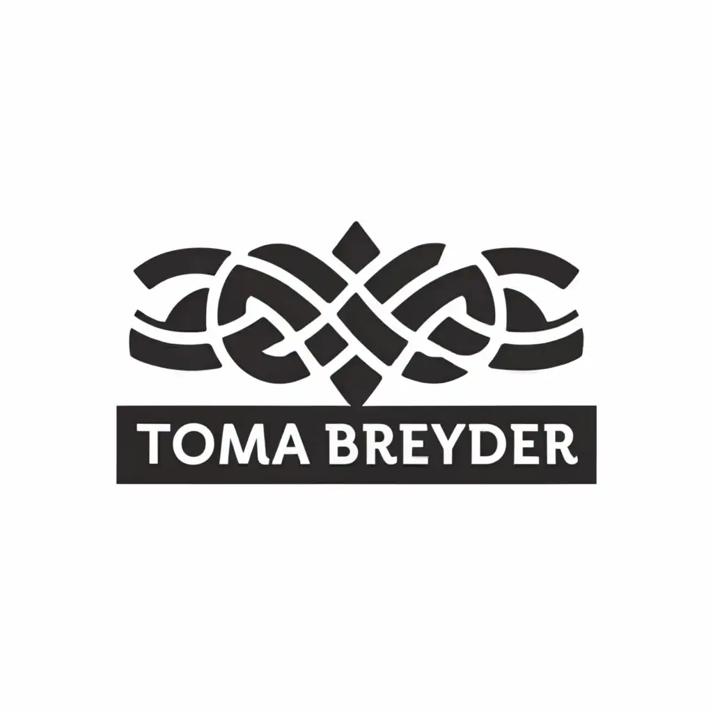 a logo design,with the text "Toma breyder", main symbol:Braids,complex,be used in Beauty Spa industry,clear background