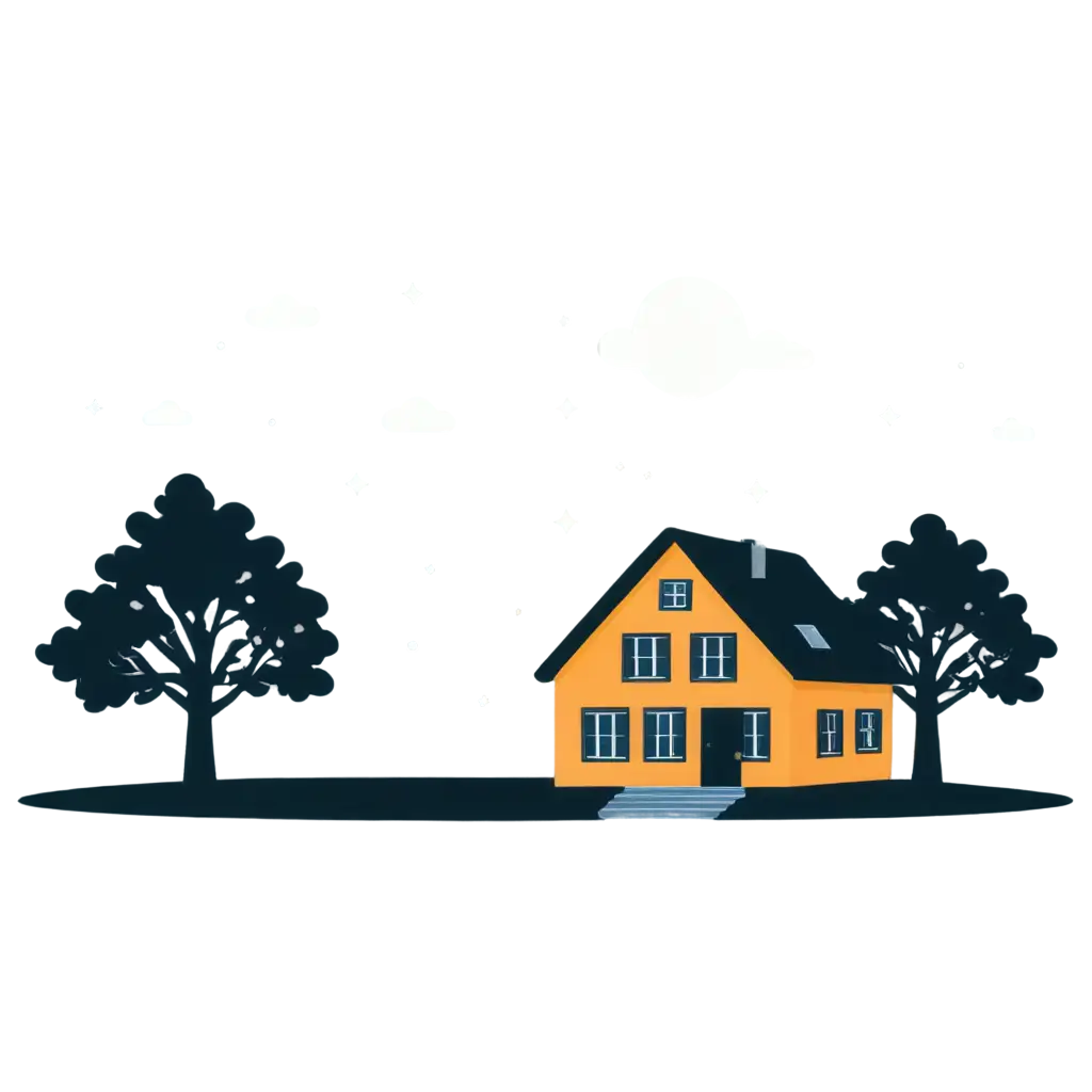 Elevate-Your-Online-Presence-with-a-Stunning-PNG-Image-Little-House-with-One-Big-Tree-Icon