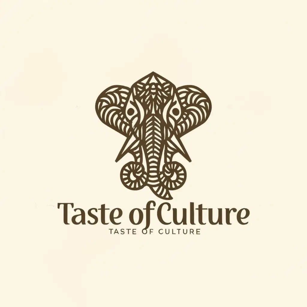 a logo design,with the text "Taste Of Culture", main symbol:An India ,Moderate,clear background
