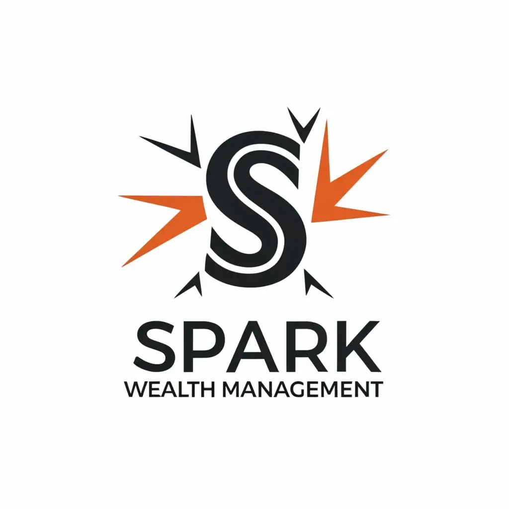 a logo design,with the text "Spark Wealth Management", main symbol: create  Minimalist Logo, called "Spark Wealth Management",
 create a modern, minimalist logo for my established business "Spark Wealth Management".

The logo should be simplistic yet striking, fitting for an online presence, a variety of printed materials (business cards, brochures, stationery) and merchandise like apparel, bags, and mugs.

 The design should be versatile, able to be used across different platforms.
,complex,clear background