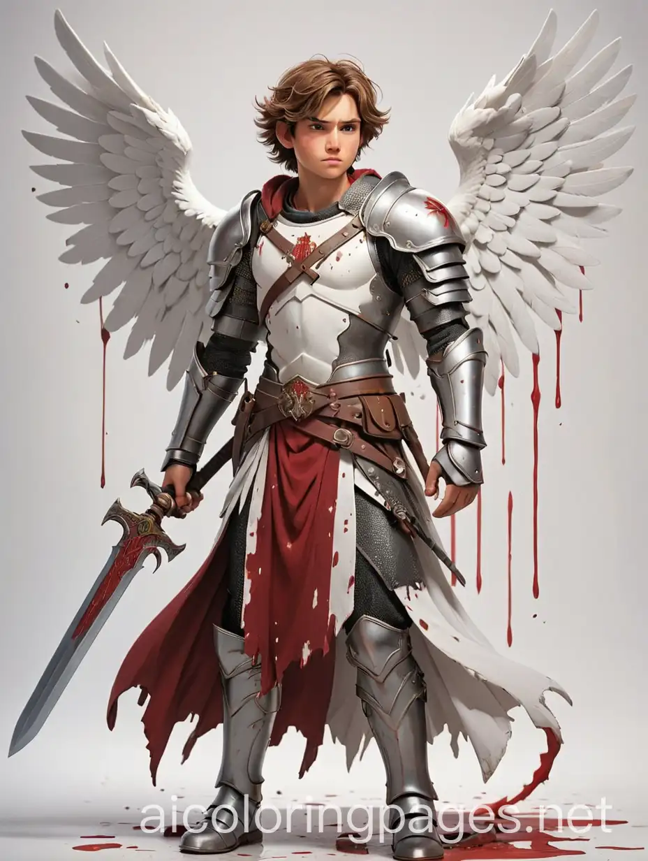 Bleeding-Angel-Warrior-Coloring-Page-with-Greatsword-in-Plate-Armor