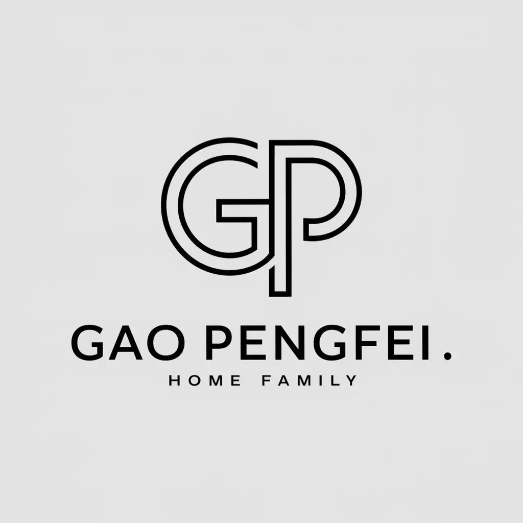 LOGO-Design-For-Gao-Pengfei-Elegant-Text-with-a-Clear-Background