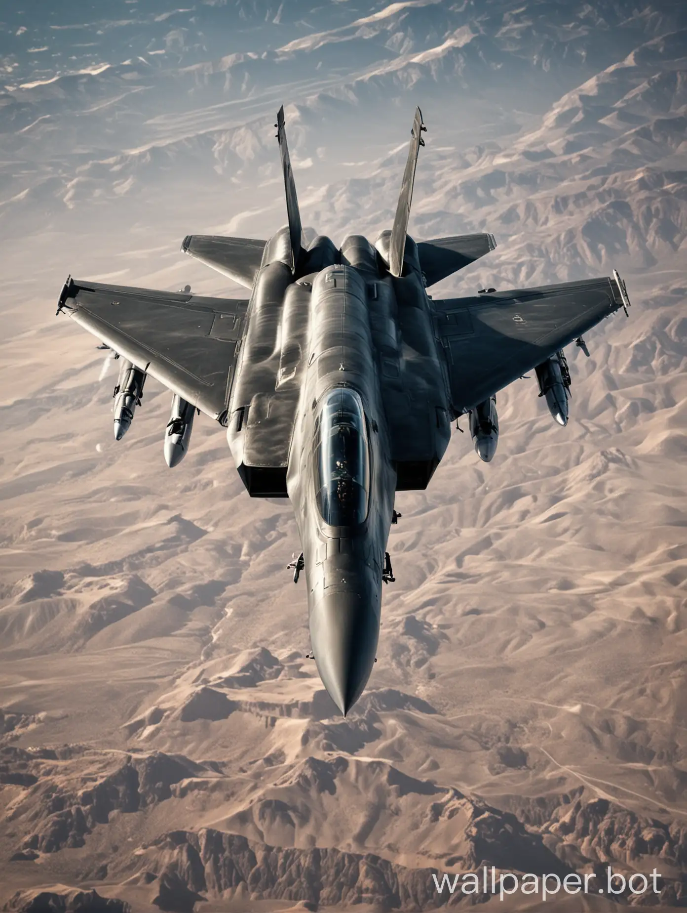 Sleek-and-Powerful-Fighter-Jet-Flying-in-Blue-Sky