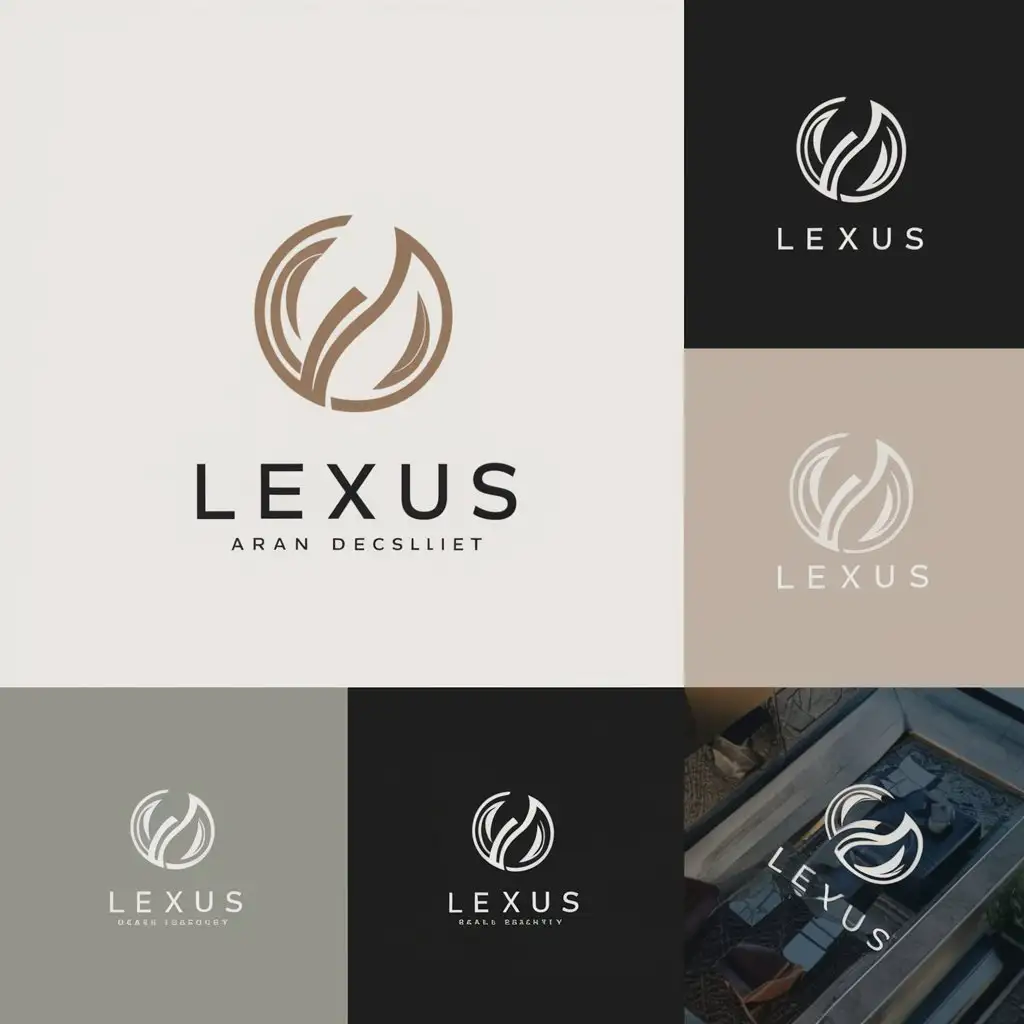 a logo design,with the text "LEXUS", main symbol:Logo Requirements:nnDesign:nCreative, modern, and minimalist.nVersatile and easily adaptable across various media and formats.nSymbolizes luxury, stability, and innovation.nnColor Scheme:nReflects sophistication and exclusivity.nOpen to suggestions that align with brand essence.nnTypography:nClean, contemporary, and legible across digital and print media.nand lifestyle brands.nIt aims to convey exclusivity and high-quality craftsmanship, suitable for the real estate and development industry.,Moderate,clear background