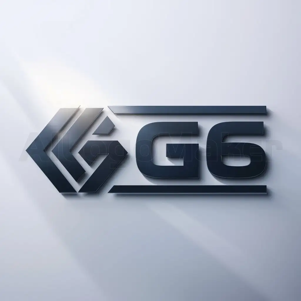 a logo design,with the text "G6", main symbol:G6,Moderate,be used in Technology industry,clear background