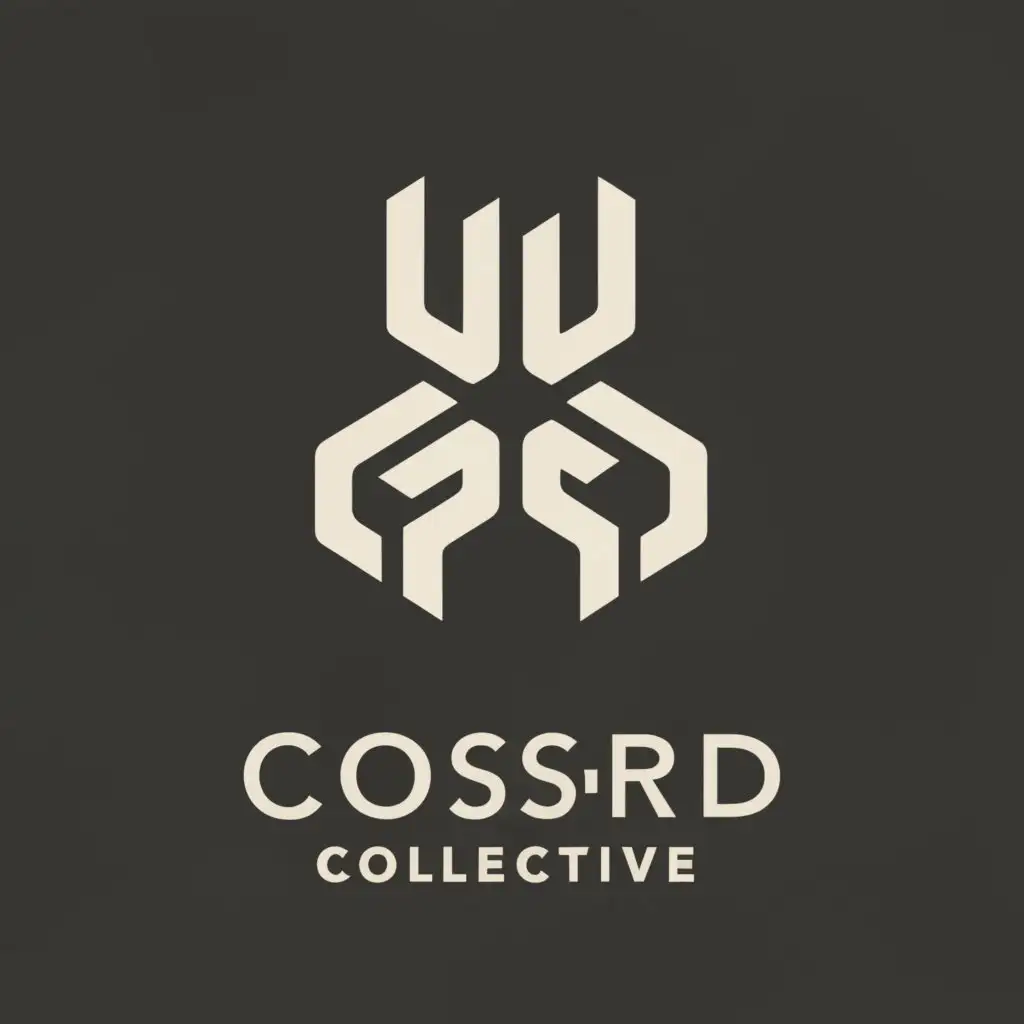 a logo design,with the text "Cross RD Collective", main symbol:Cross road,Moderate,clear background