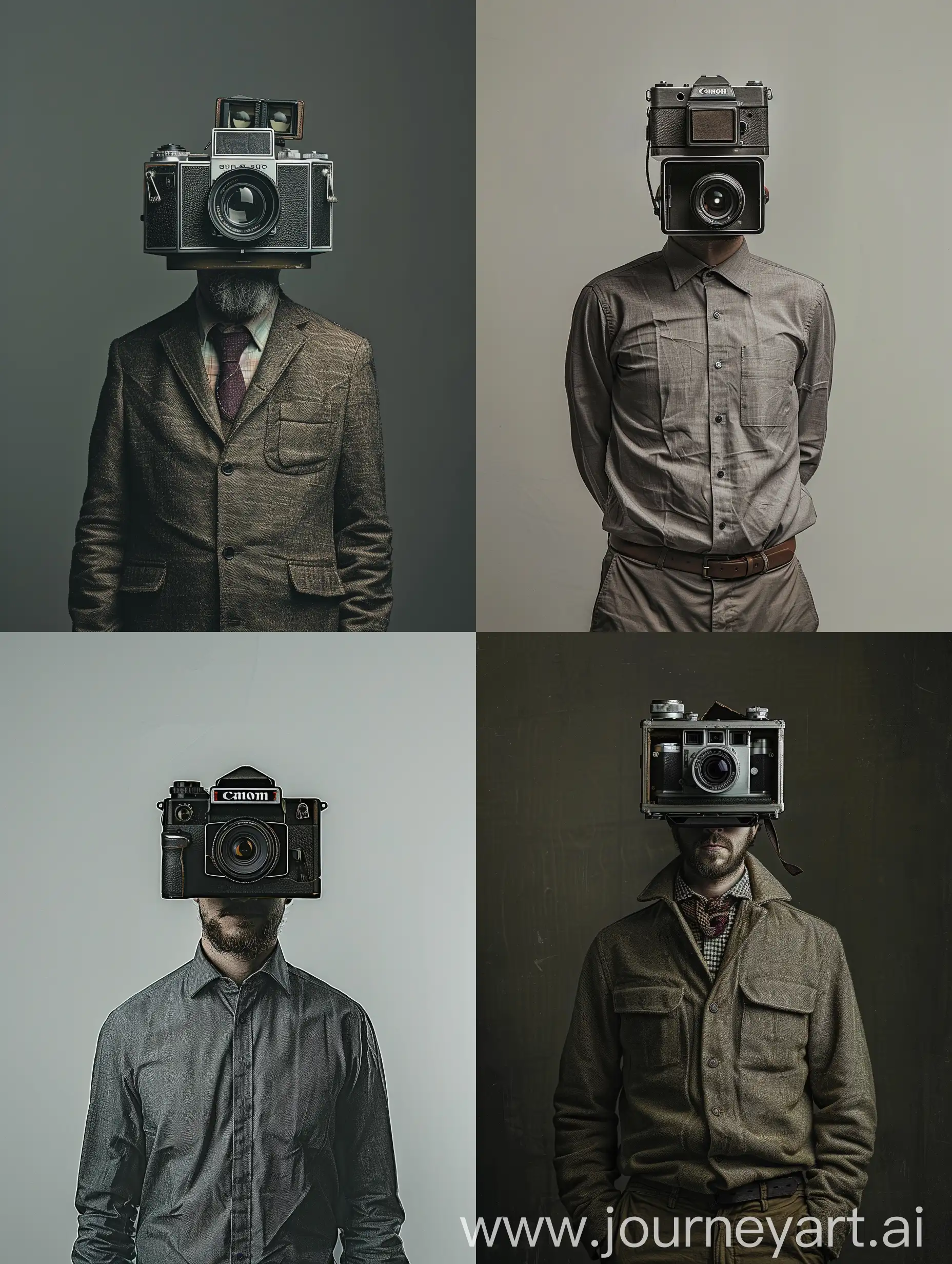 Photographer-with-a-Camera-Head-in-Surreal-Portrait