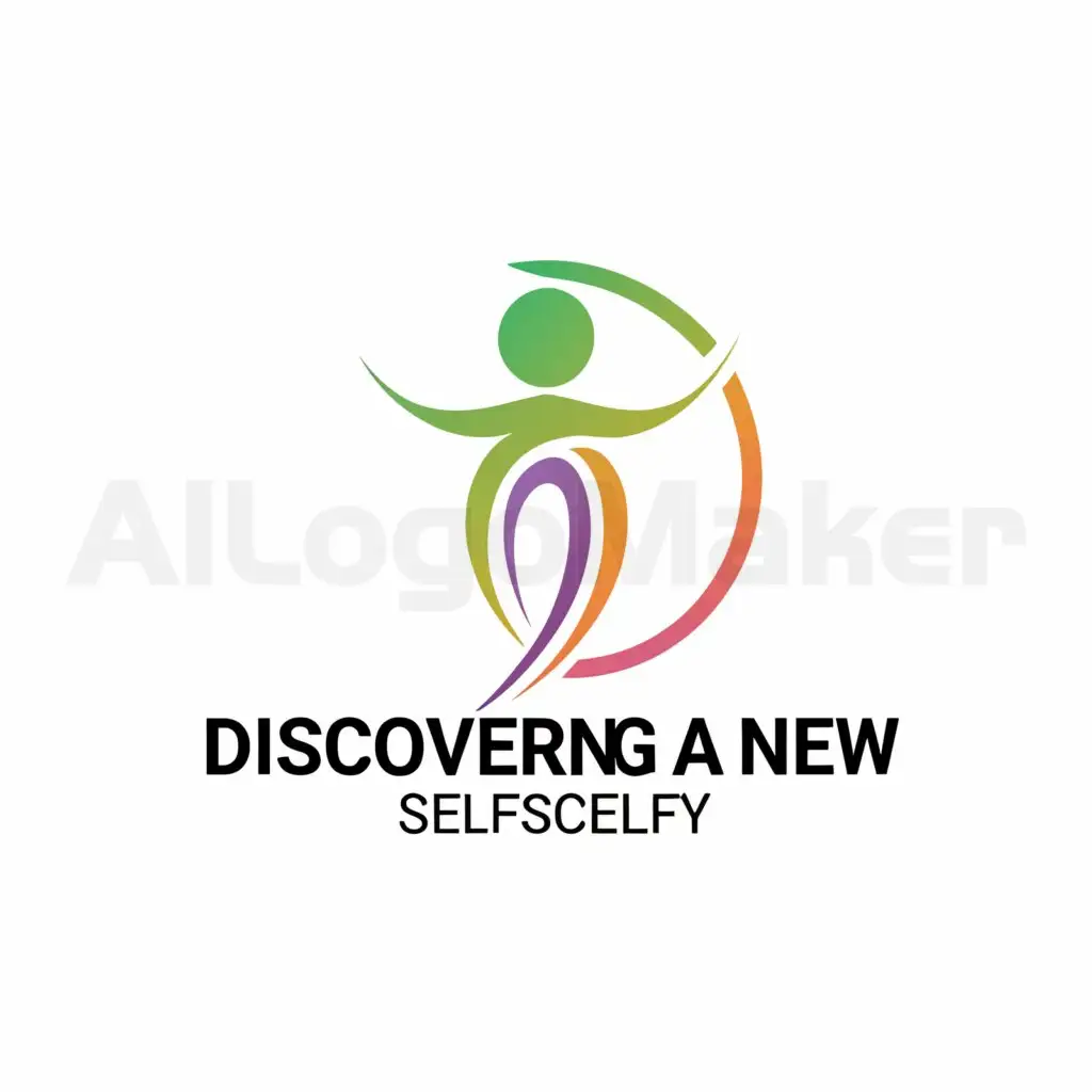 a logo design,with the text "Discovering a New Self", main symbol:Person,Moderate,be used in Psychology industry,clear background