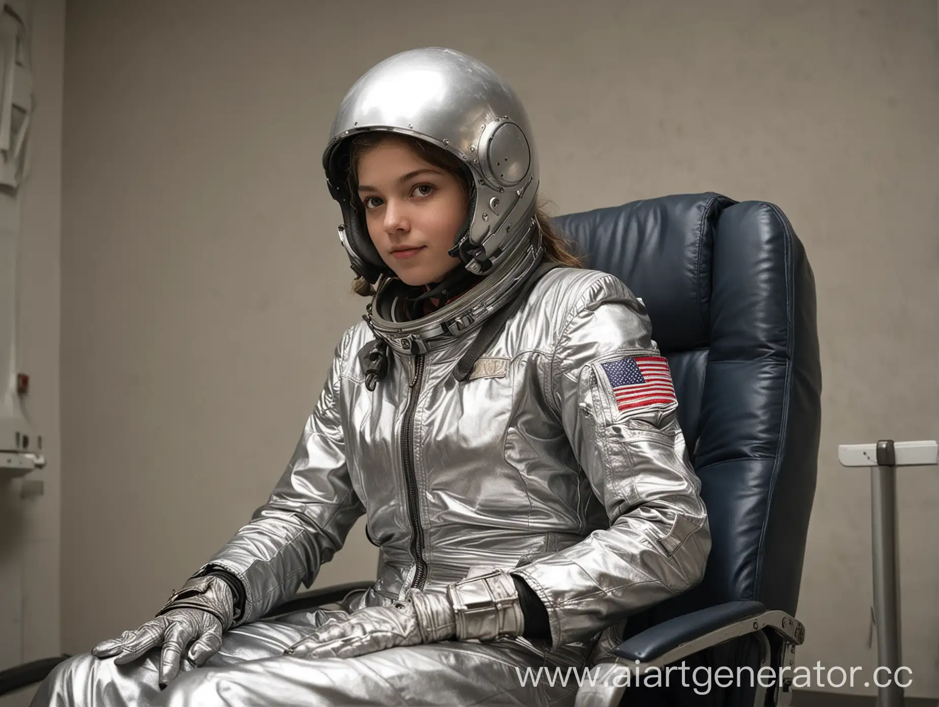 Young-Astronaut-in-Silvery-Spacesuit-Prepares-for-First-Spaceflight