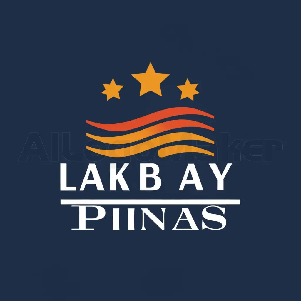 a logo design,with the text "LAKBAY PINAS", main symbol:Philippine culture,Minimalistic,clear background