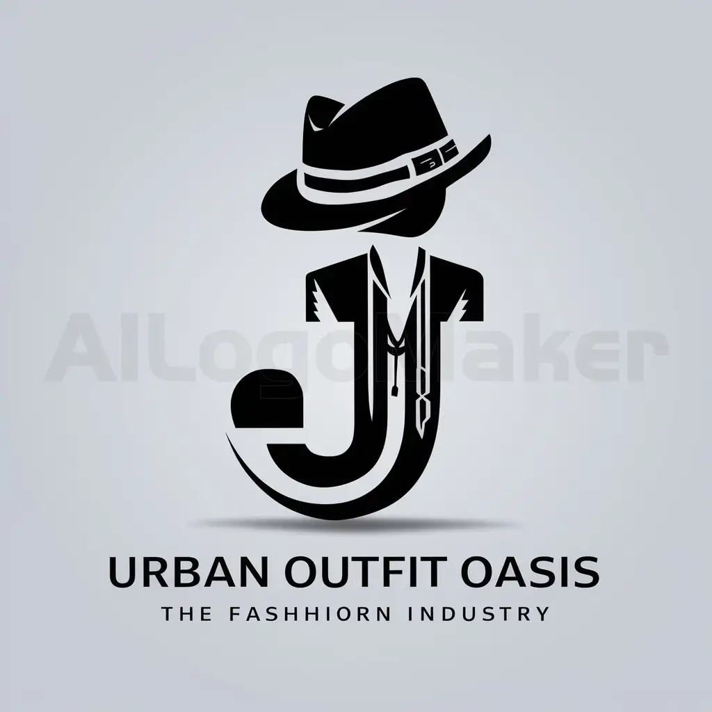 LOGO-Design-for-Urban-Outfit-Oasis-Innovative-J-Symbol-with-EyeCatching-Style