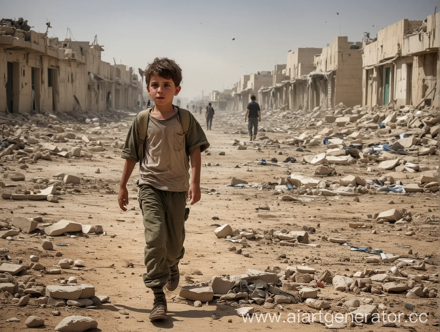 Devastated-Boy-Amidst-IsraelPalestine-Conflict