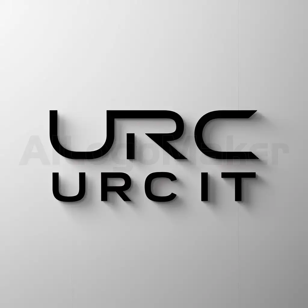 a logo design,with the text "URC IT", main symbol:URC,Moderate,clear background