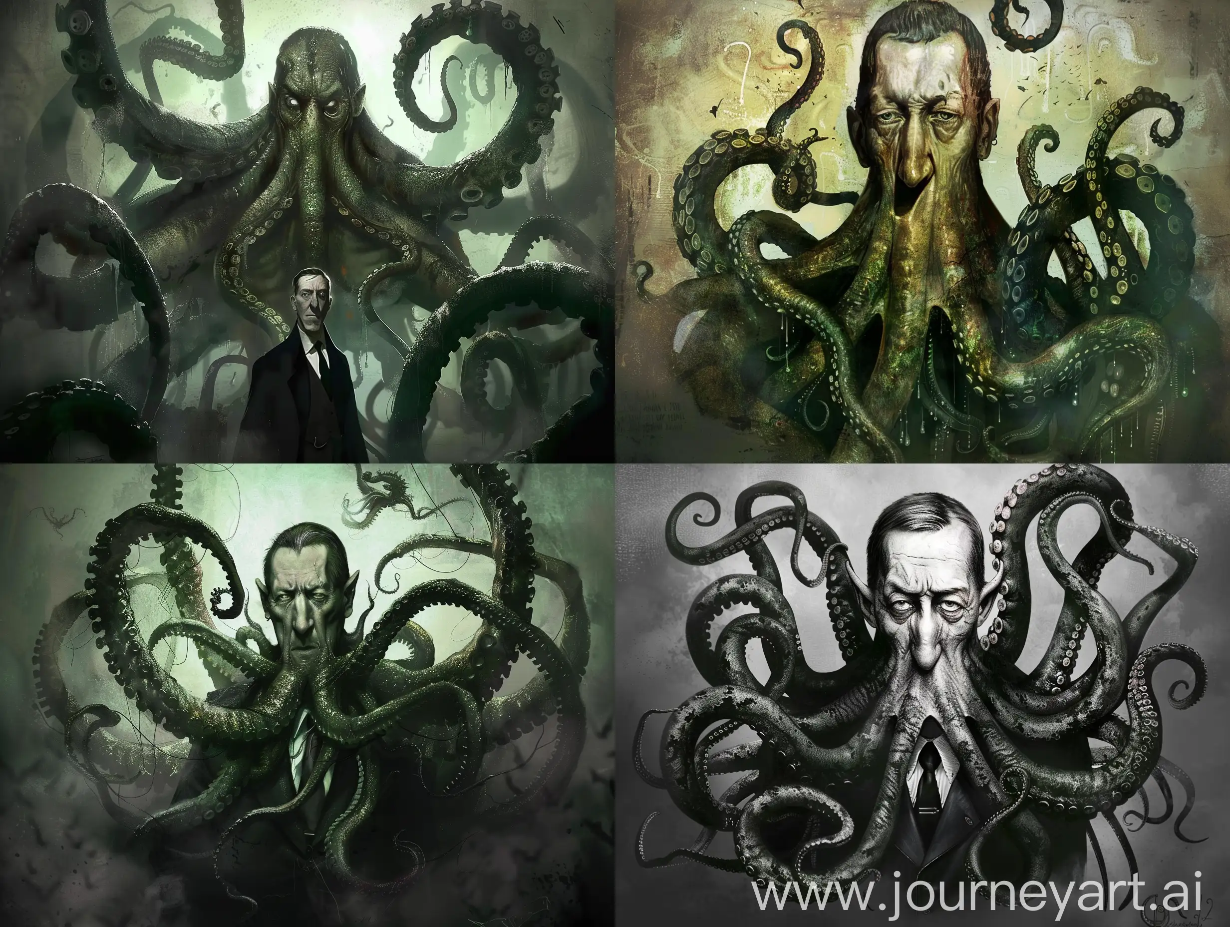 Lovecraftian-Cthulhu-Mythos-Monster-Emerging-from-Darkness