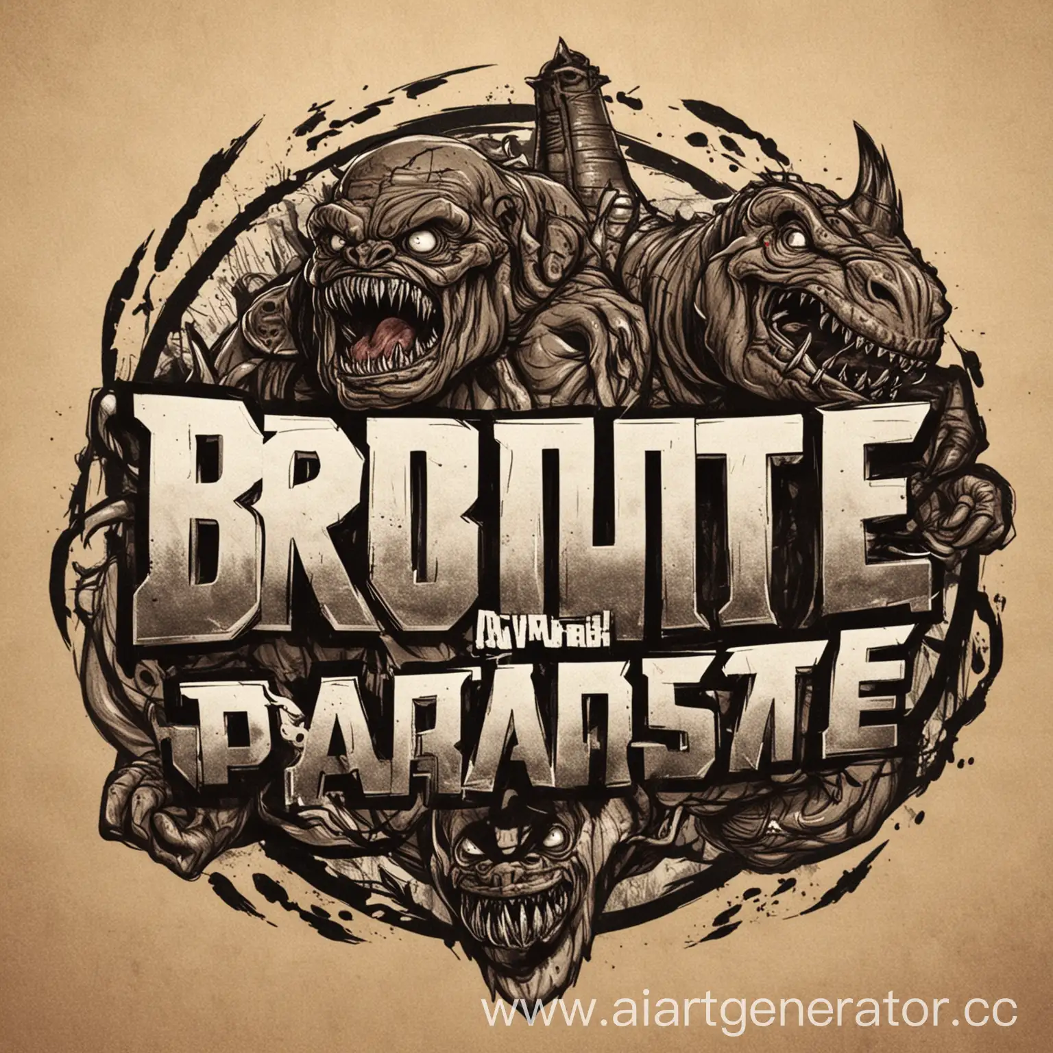 Logo-Design-for-Brute-and-Parasite-Show-in-Russian