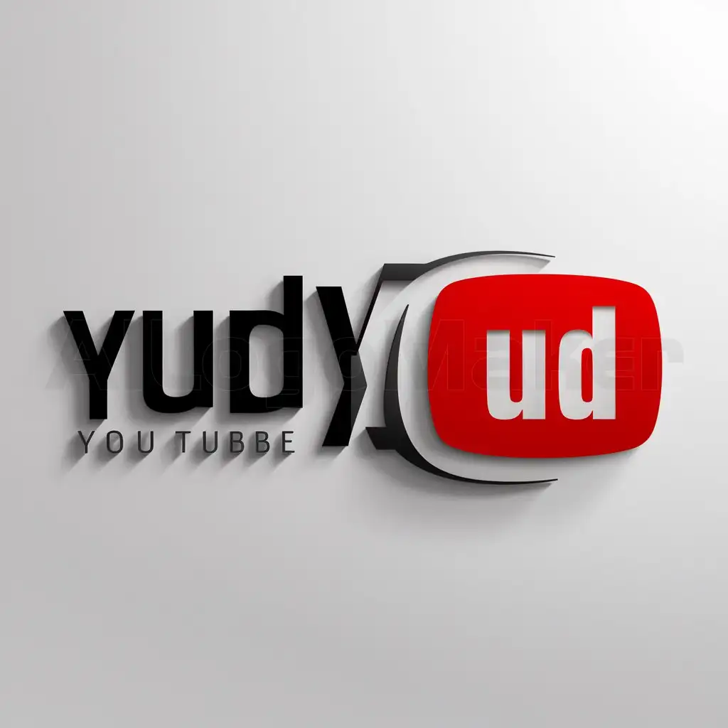 LOGO-Design-for-YUDYUD-Minimalistic-YouTube-Symbol-on-Clear-Background