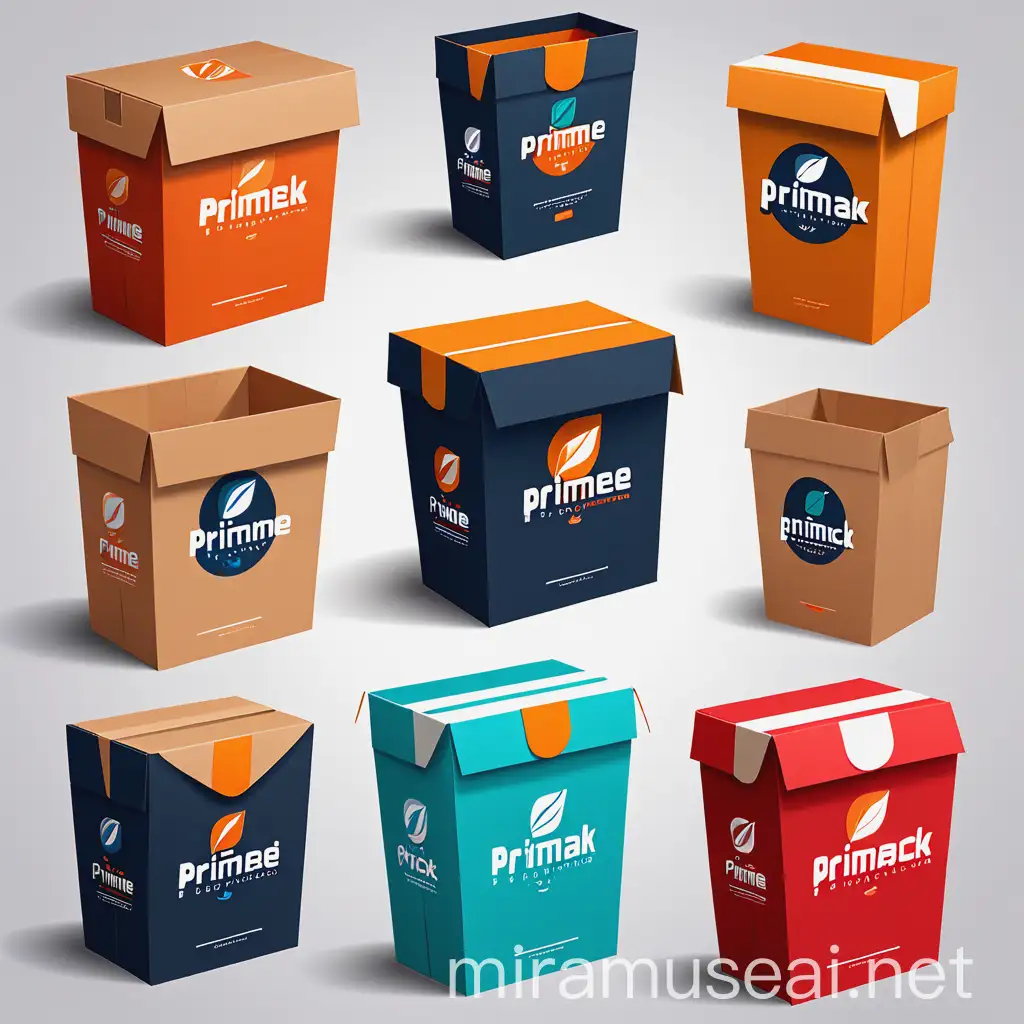 Creative Packaging Solutions for PrimePack Company Logo Design