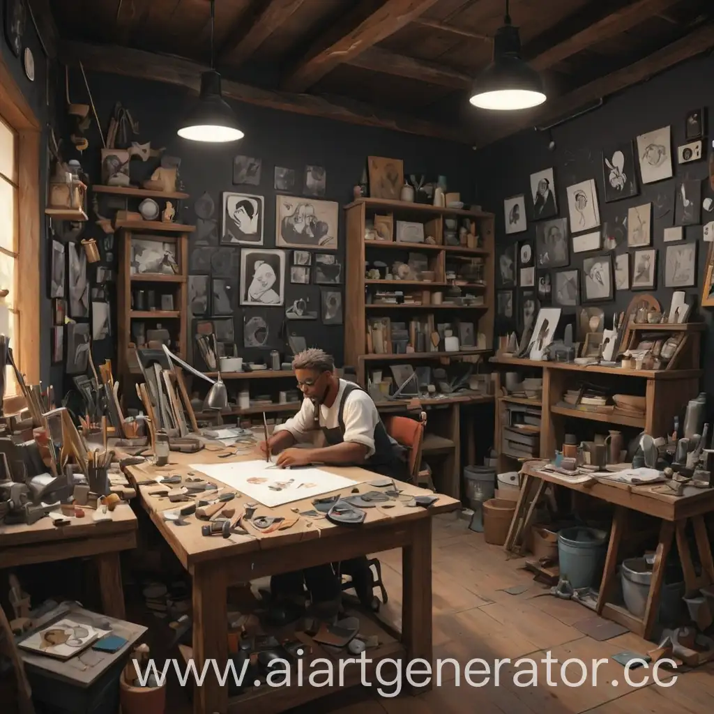 Cartoon-Black-Workshop-Creative-Space-for-Artists