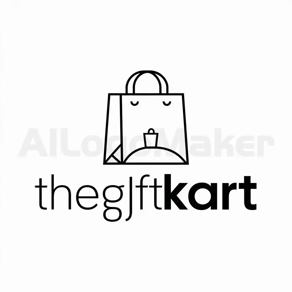 a logo design,with the text "thegyftkart", main symbol:online gift shopping ,Minimalistic,be used in Internet industry,clear background