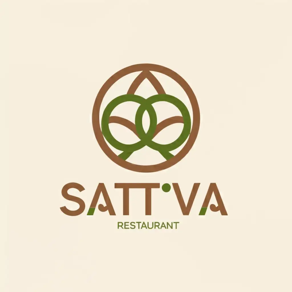 a logo design,with the text "Sattva", main symbol:Earth,Minimalistic,be used in Restaurant industry,clear background