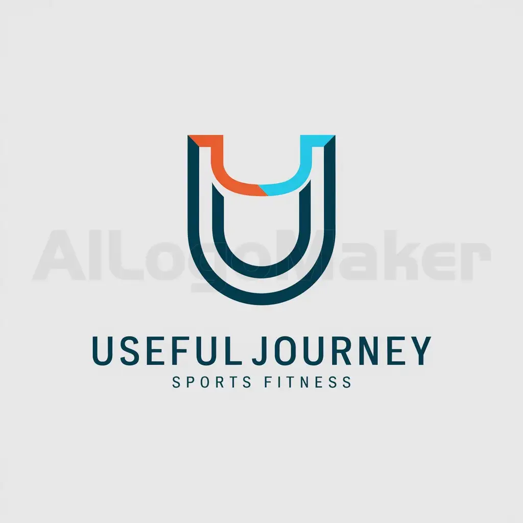 a logo design,with the text "Useful Journey", main symbol:Useful Journey,Minimalistic,be used in Sports Fitness industry,clear background
