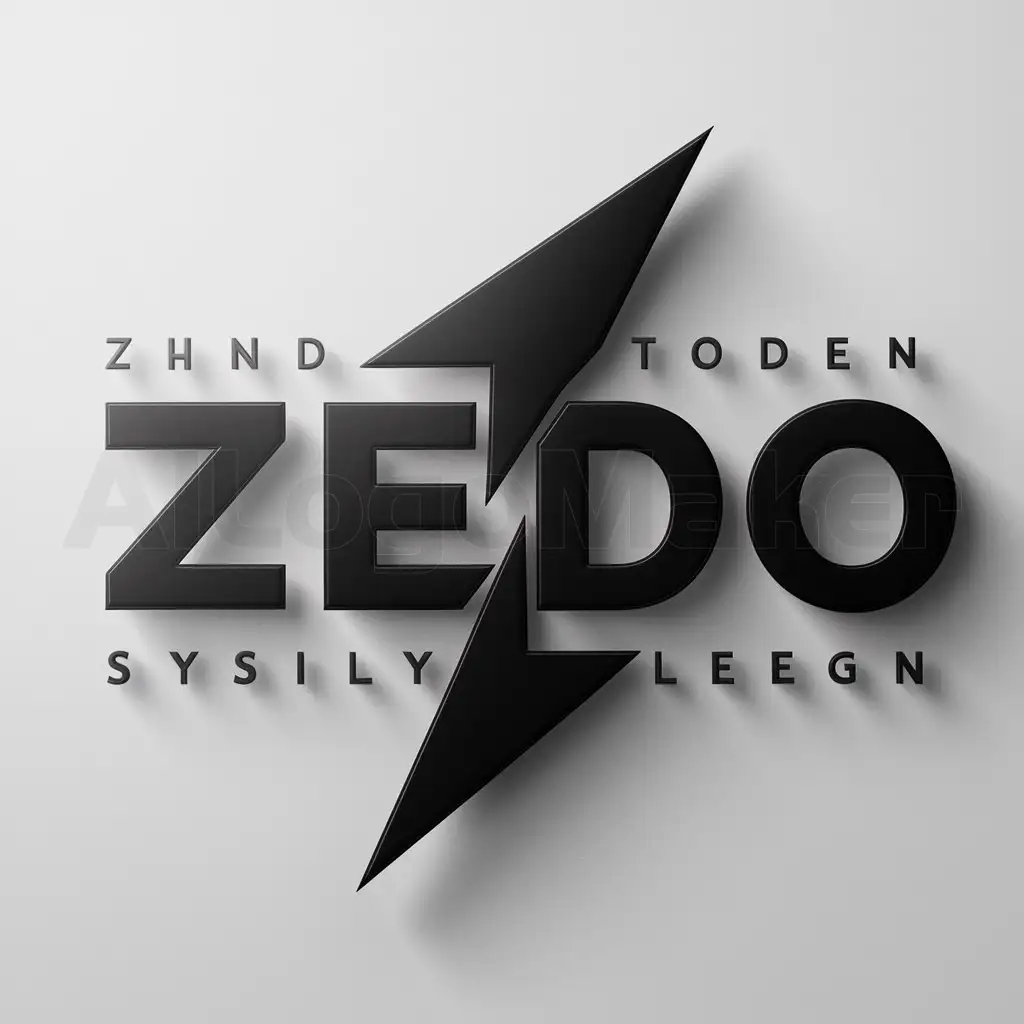 a logo design,with the text "ZEDO", main symbol:Bold size 'z',Moderate,clear background