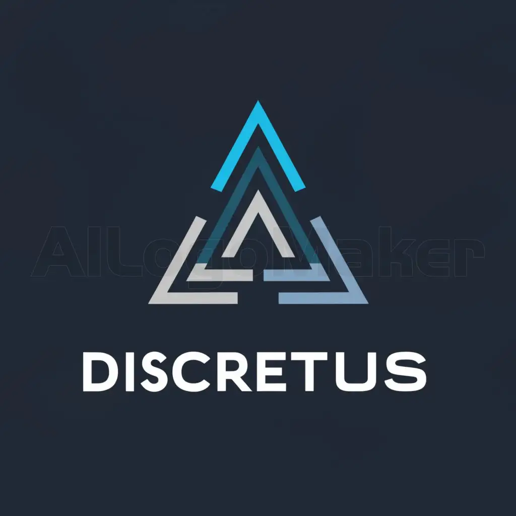 a logo design,with the text "Discretus", main symbol:Logic,Moderate,be used in Discrete Math industry,clear background
