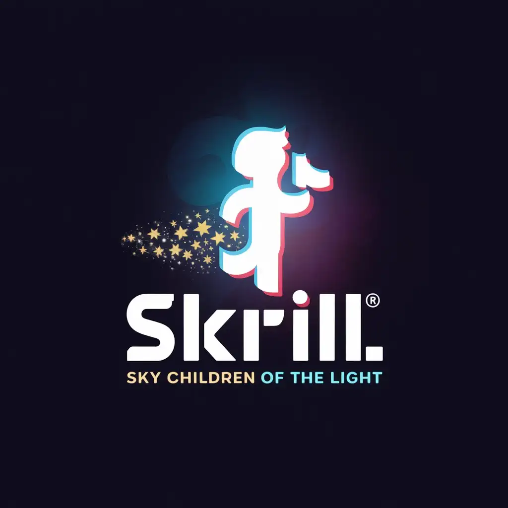 Сгенерируй логотип для аккаунта тик-ток. Контент по игрк: Sky children ogf the light. Никнейм: SkriLL