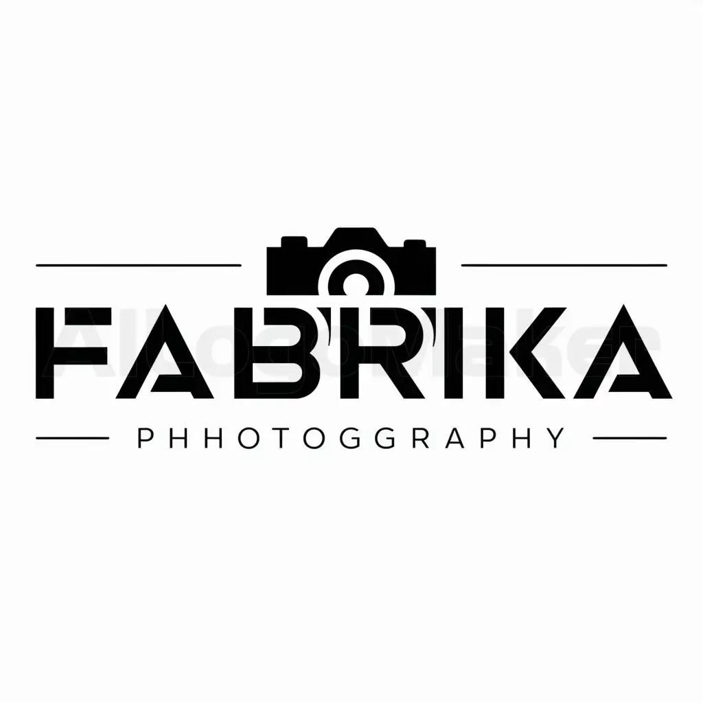 LOGO-Design-For-FABRIKA-Elegant-Photography-Symbol-on-Clear-Background