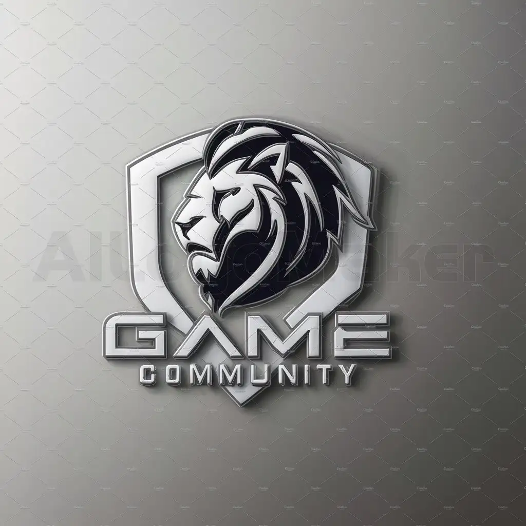 LOGO-Design-For-Game-Community-Minimalistic-Lions-Head-in-3D-for-ESports-and-Entertainment