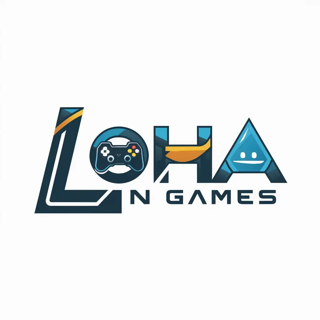 Leha-in-Games-Gaming-Channel-Logo-Design