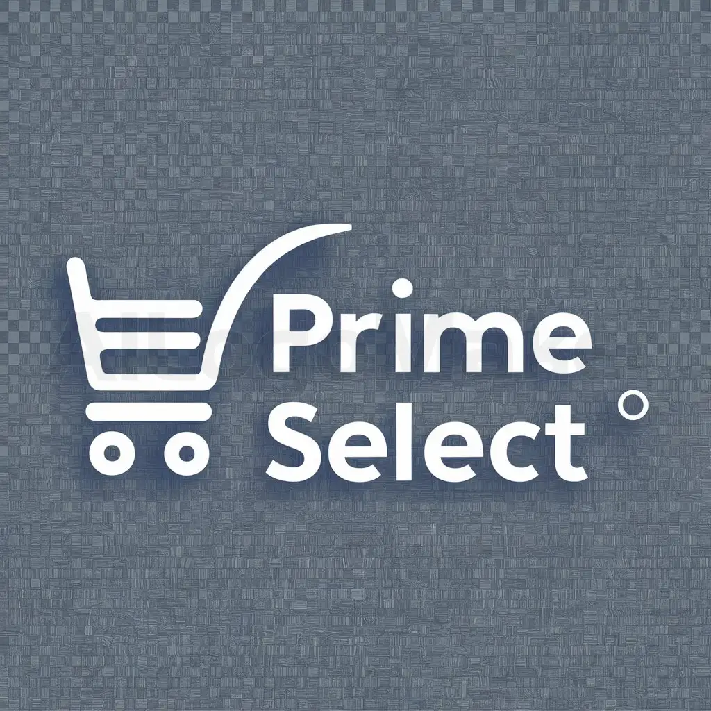 a logo design,with the text "Prime Select", main symbol:Un carrito de compras,Minimalistic,be used in Internet industry,clear background