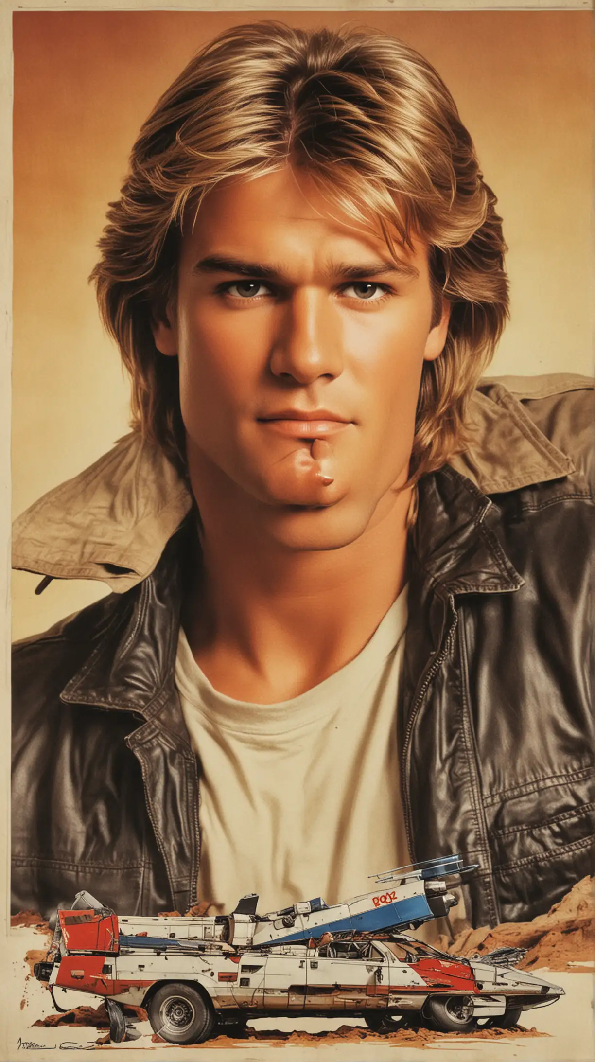 MacGyver as a poster from 80´
