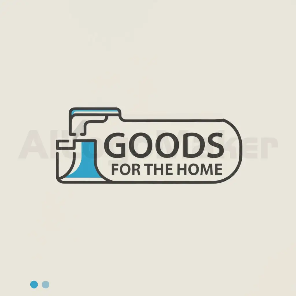 a logo design,with the text "Goods for the home", main symbol:Home appliances, online store,Moderate,be used in Retail industry,clear background