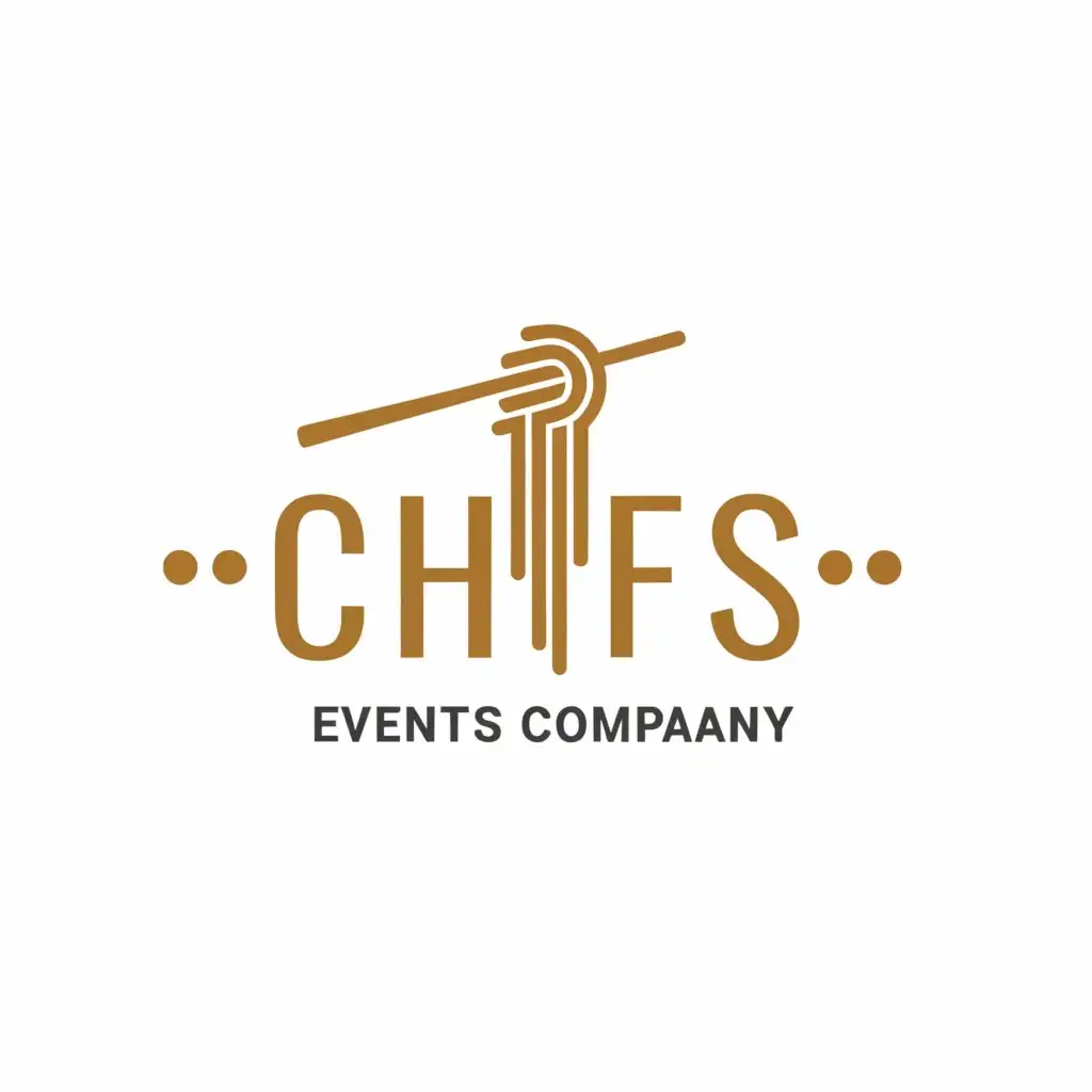 a logo design,with the text "CHEFs", main symbol:spaghetti,Minimalistic,be used in Events industry,clear background
