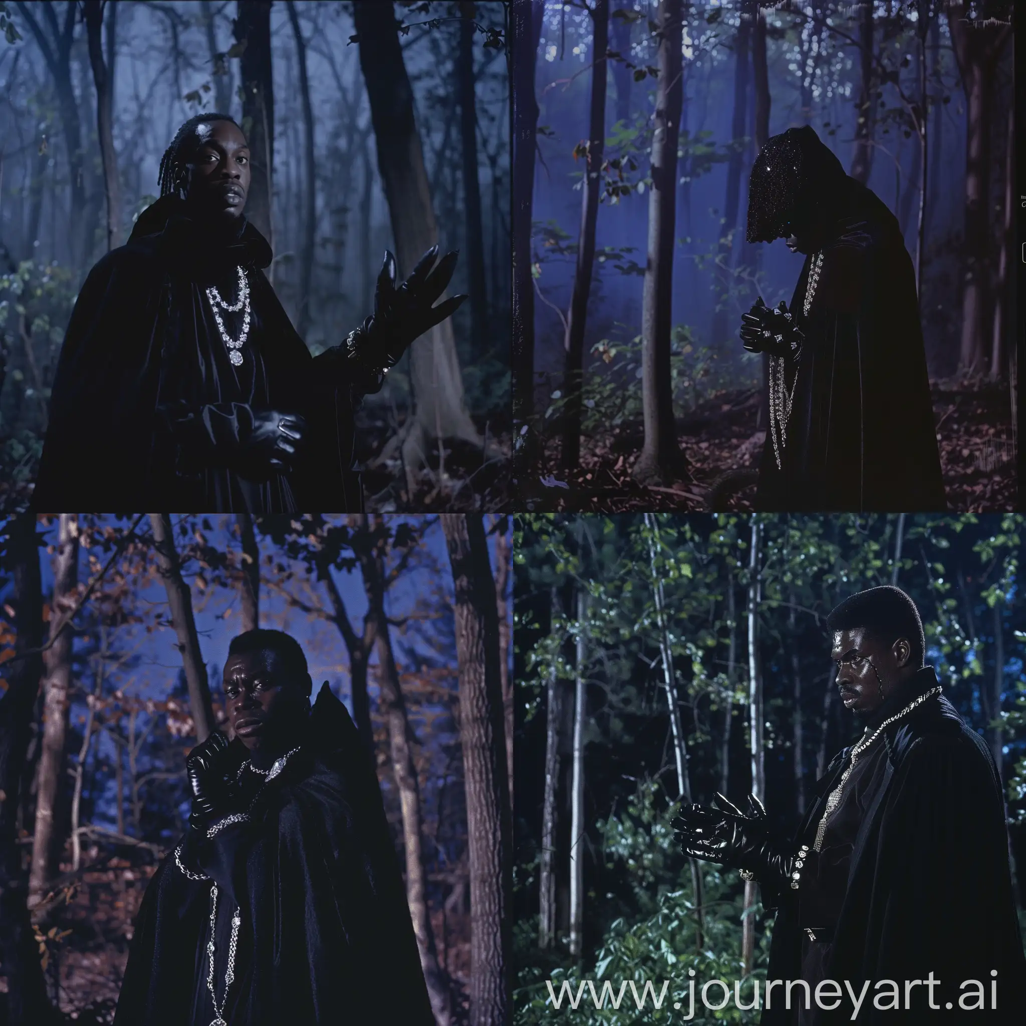 Nighttime-Forest-Scene-with-Cloaked-Figure-in-Diamond-Chains