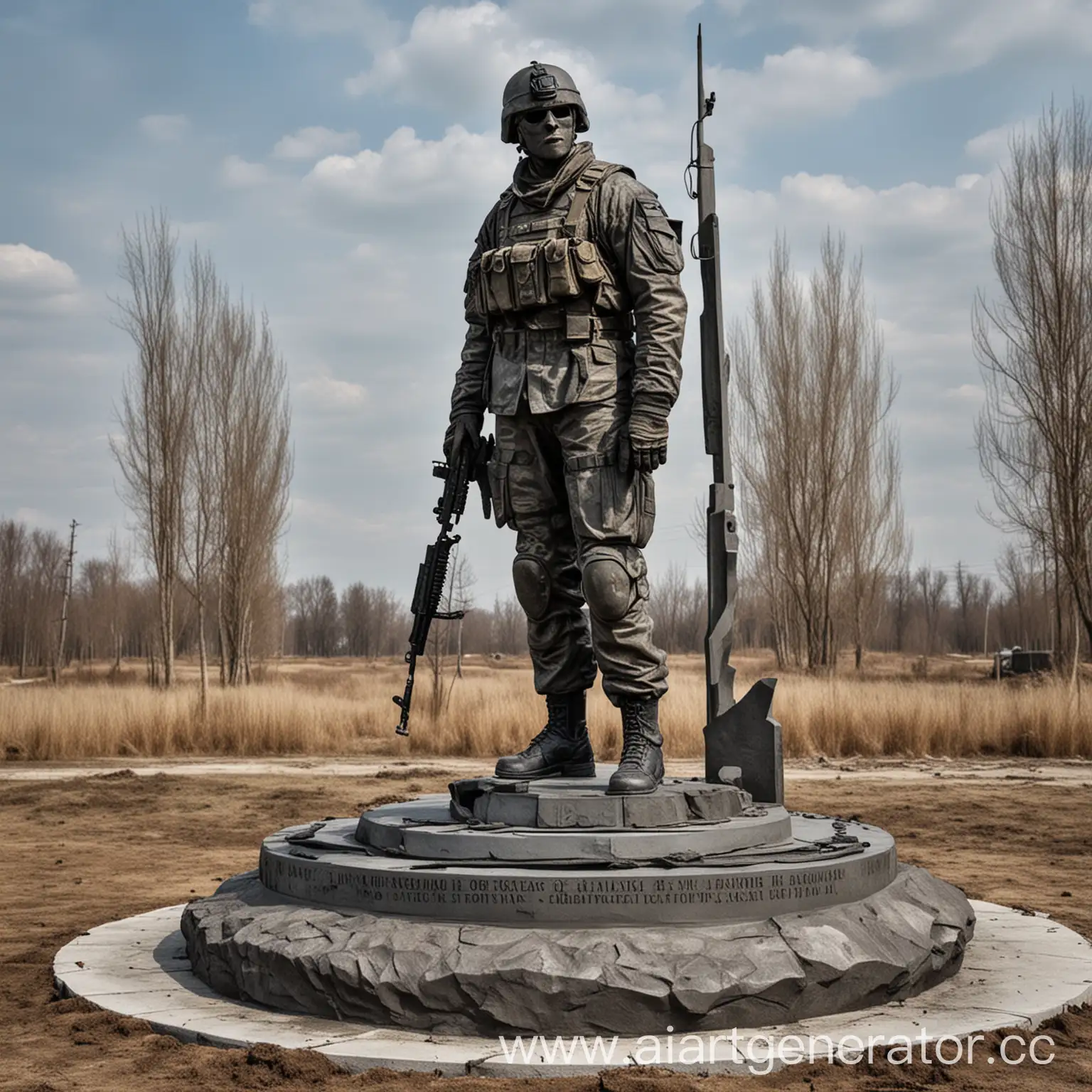 Monument-Commemorating-Ukraine-War-Special-Military-Operation