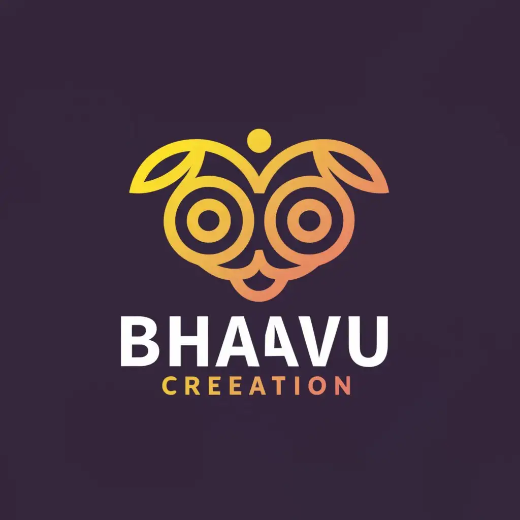 LOGO-Design-For-Bhavu-Creation-Elegant-Text-with-Emphasized-Bhavu-Symbol-on-Clear-Background