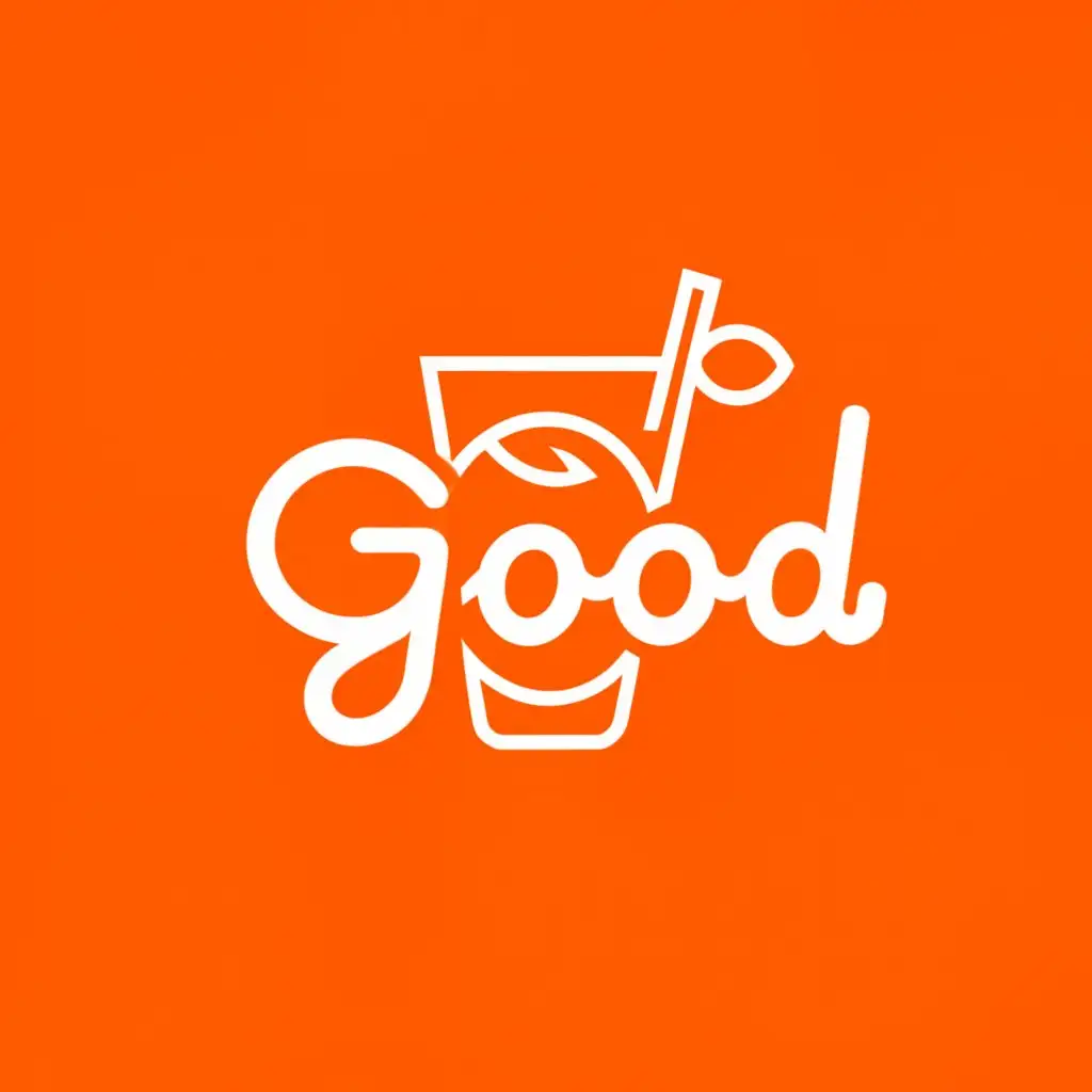 a logo design,with the text "good", main symbol:Juice,Moderate,be used in Retail industry,clear background