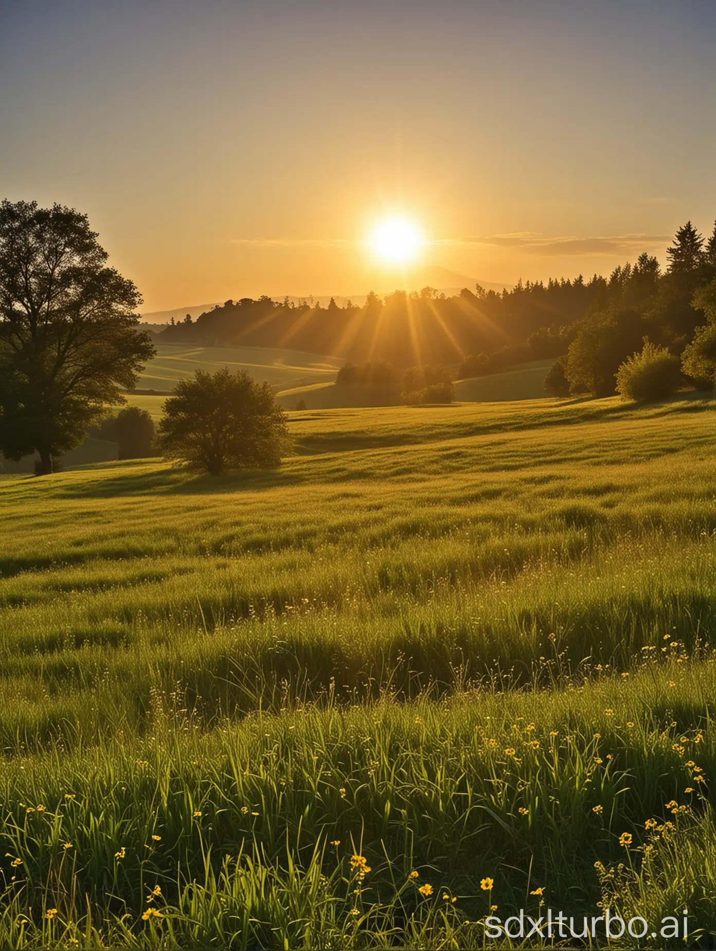 Tranquil-Morning-Sunlight-Illuminating-Beautiful-Scenery