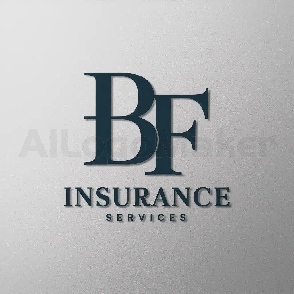 a logo design,with the text "Insurance Services", main symbol:BF,Moderate,clear background