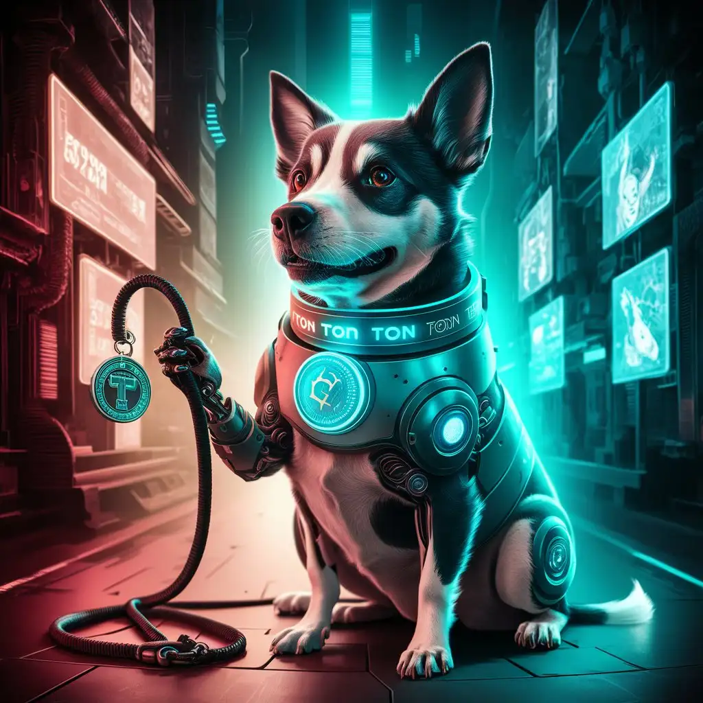 Dog-with-TON-Coin-Adorable-Canine-Poses-with-Digital-Currency