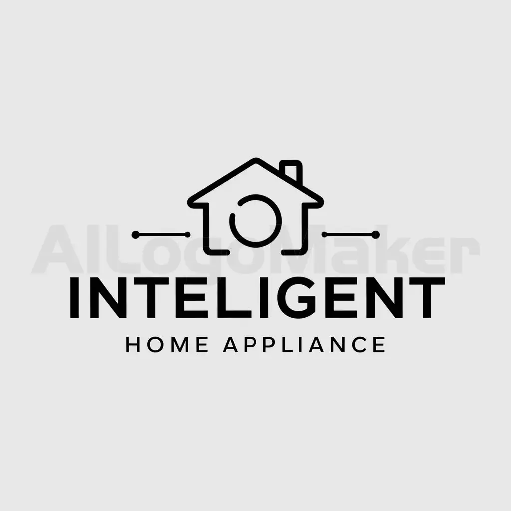 a logo design,with the text "intelligent home appliance", main symbol:smart home,Minimalistic,be used in Construction industry,clear background