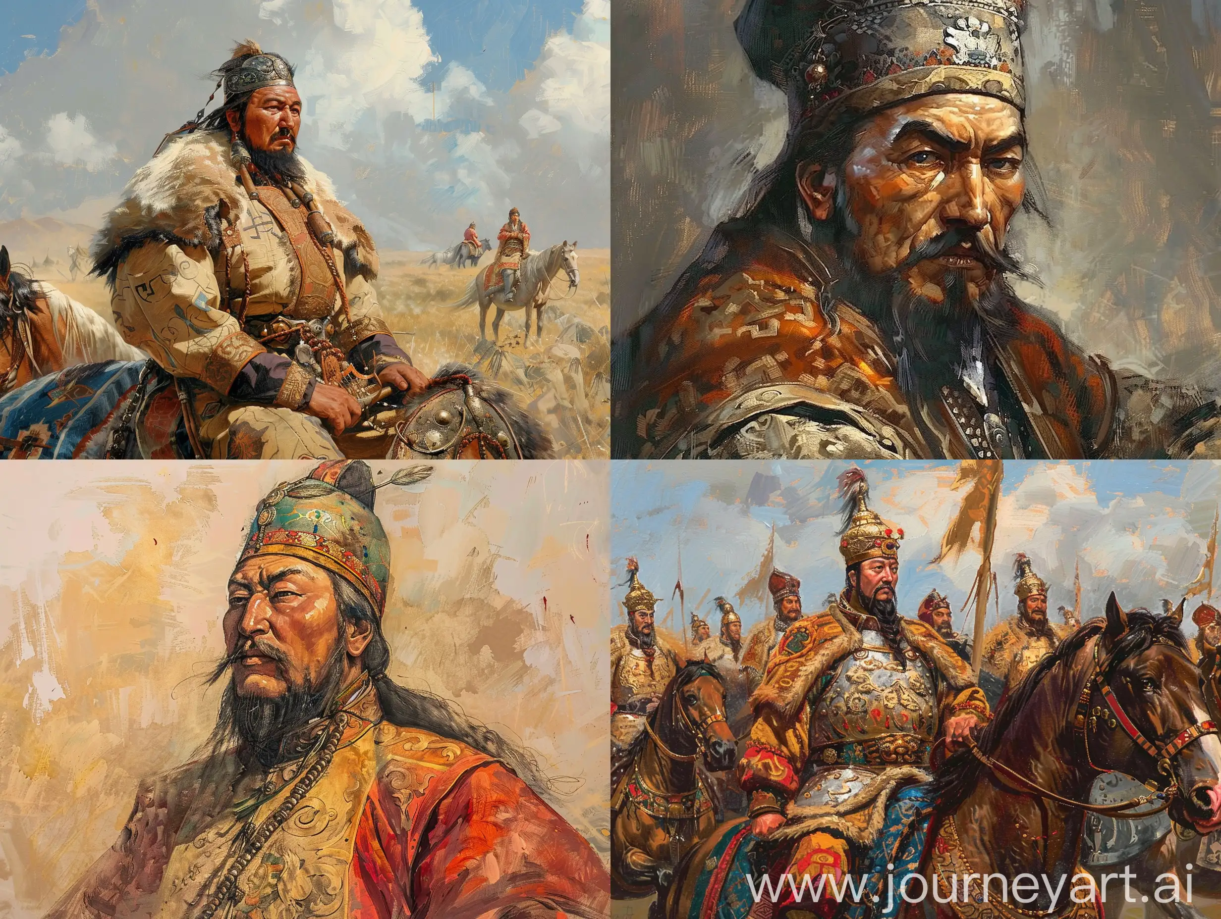 Bumin, who declared himself the Ilig Kagan of the Mongols, died shortly afterwards. His descendants include Issig Khan, Mukan Khan, Taspar Khan, Ditou Khan, Mahan Tigin, Rudan Khan and Böri Khan.
