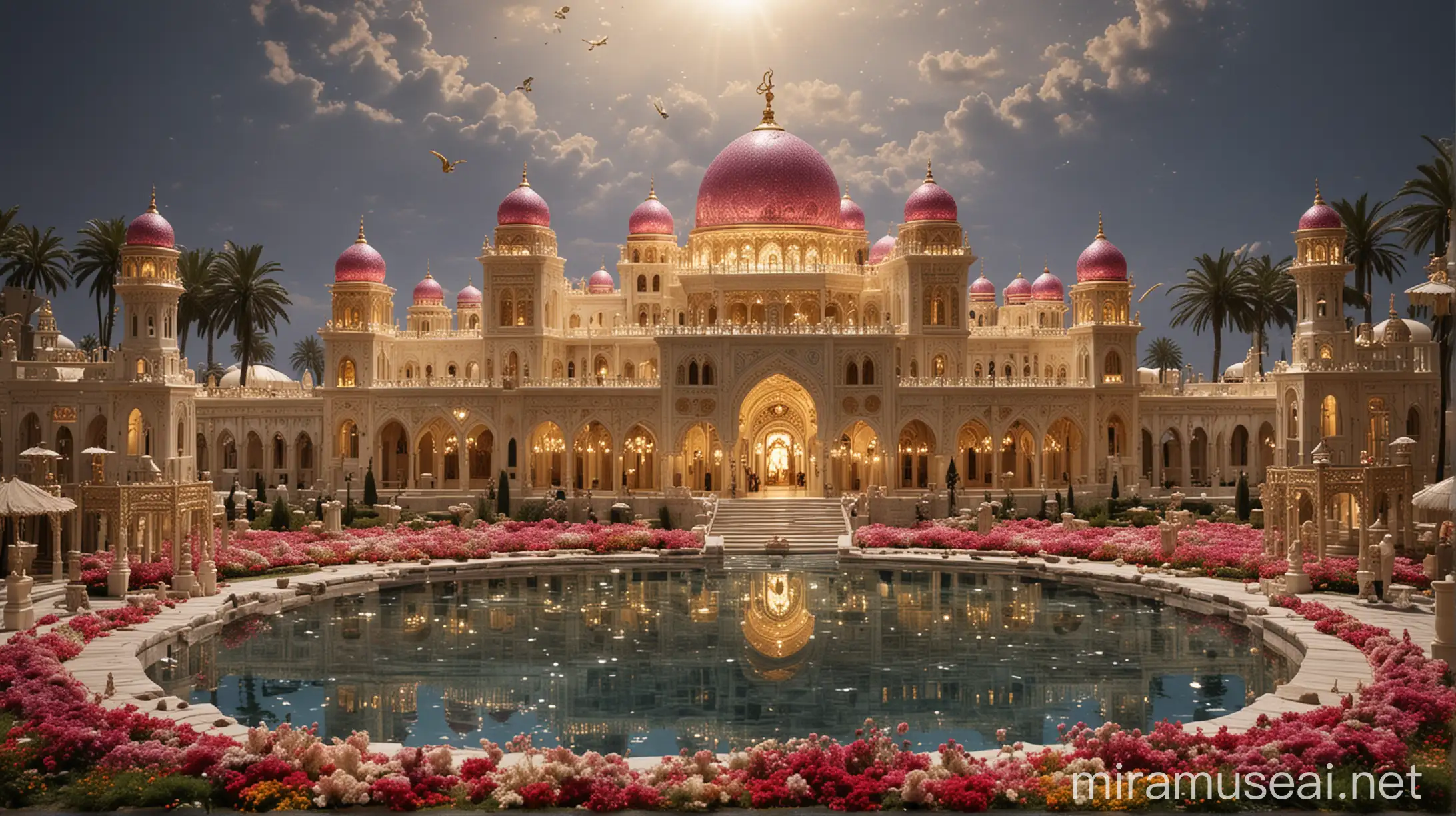 Heavenly Splendor Crystal Palaces and Pearl Houses of Jannah