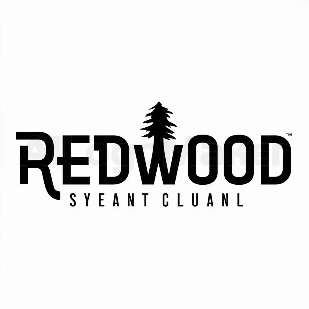 a logo design,with the text "Redwood", main symbol:Redwood tree,Moderate,be used in Others industry,clear background
