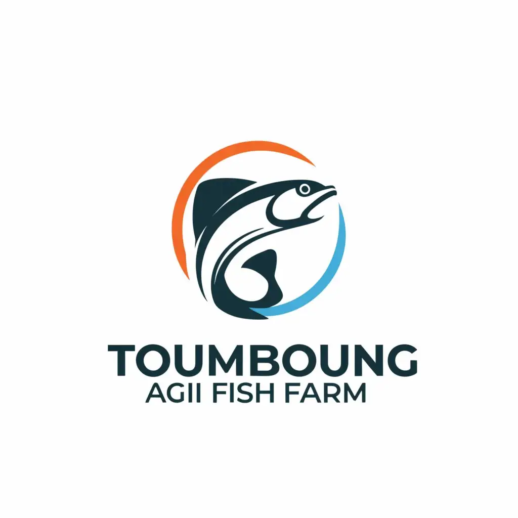 LOGO-Design-For-Toumboung-Agri-Fish-Farm-Aquatic-Elegance-for-Agricultural-Excellence