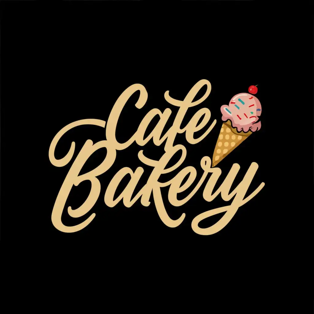 LOGO-Design-For-Cafe-Bakery-Simple-Line-Drawing-of-Ice-Cream-Spin-Off