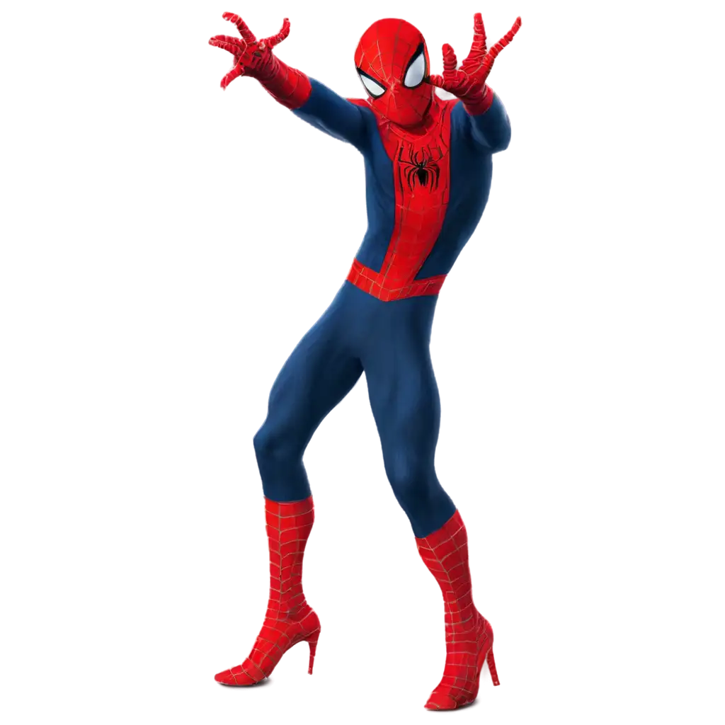 Stunning-Spiderman-PNG-Image-A-Heroic-Stand
